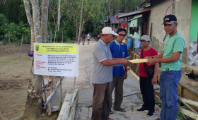 Proses Probebaya Pengecoran di RT.03 Kelurahan Bantuas  Palaran